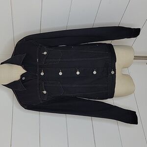 NWT LTB JEANS Nasty Gal Collection s/m dark wash denim jean jacket